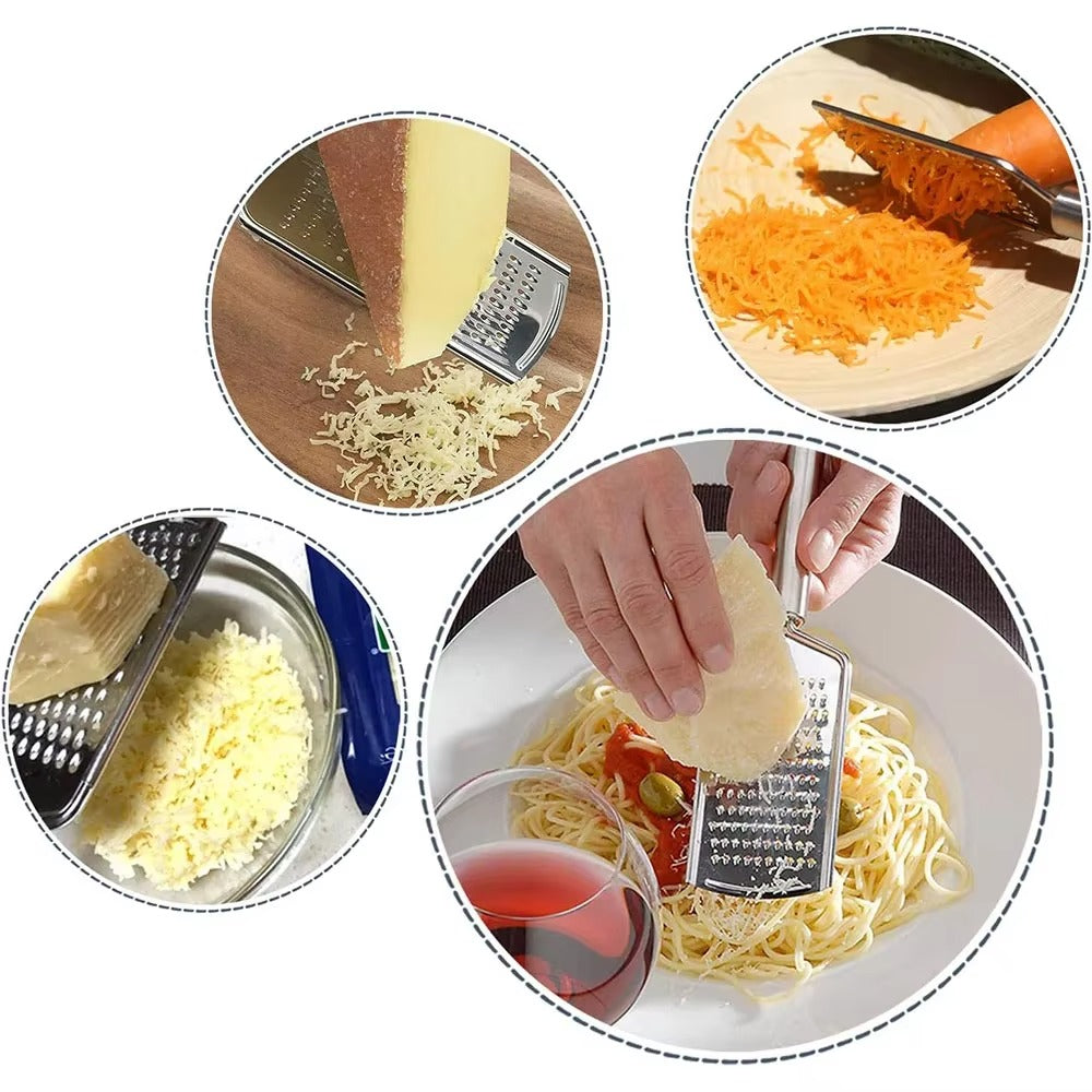 LMETJMA Micro Blade Cheese Grater Carrot Ginger Grater With Stainless Steel Handle Nutmeg Lemon Zester Vegetable Graters PY0029
