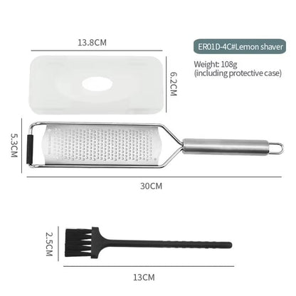 304 Stainless Steel Tube Handle Cheese Grater Lemon Grater Shredder Kitchen Cheese Grater Kitchen Gadgets