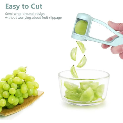 Grape Slicer, Grape Cherry Tomato Strawberry Cutter, Suitable for Vegetable, Fruit Salad, Stainless Steel Kitchen Small Tool