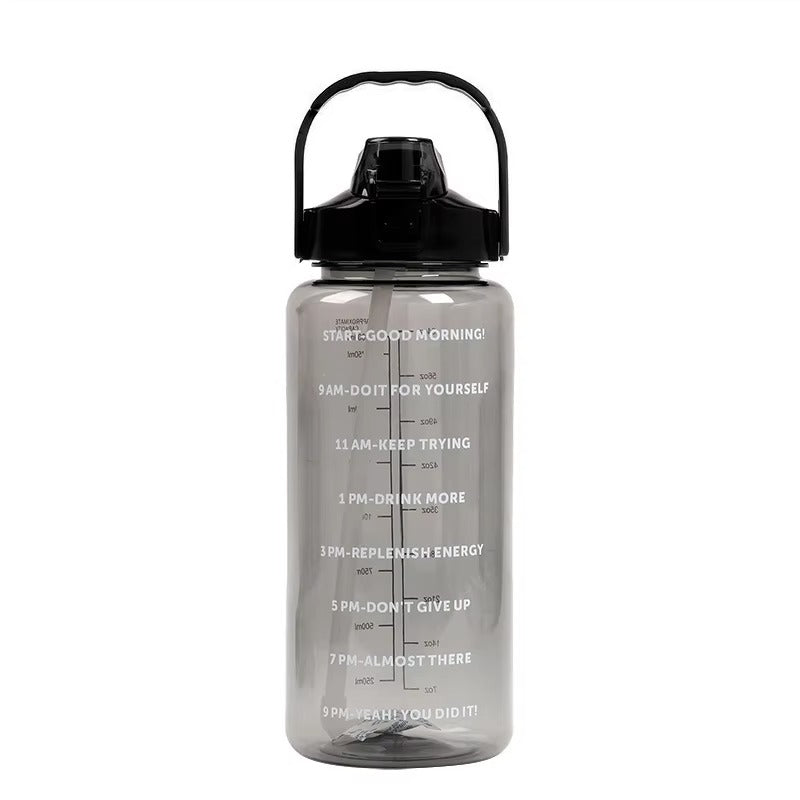 2 Liter Sports Water Bottle With Straw Men Women