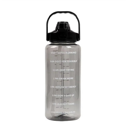 2 Liter Sports Water Bottle With Straw Men Women