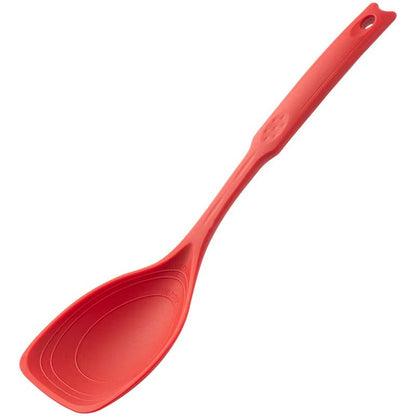 Silicone Spoon Multi-use Hold Comfortable Non-slip Round Handle Large Cooking Utensils Mixing Spoon Silicone Tableware Scoop