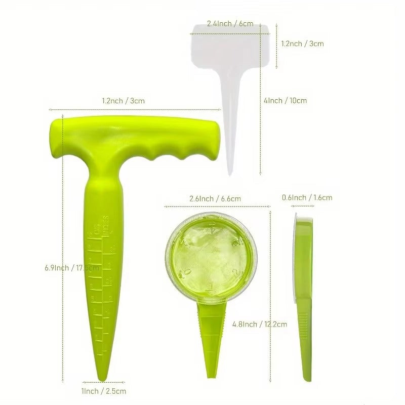 Seed Planter Tool with Dibber and Seed Dispenser Precise Planting for Small Seeds Manual Garden Seeder for Home Gardening and Gr