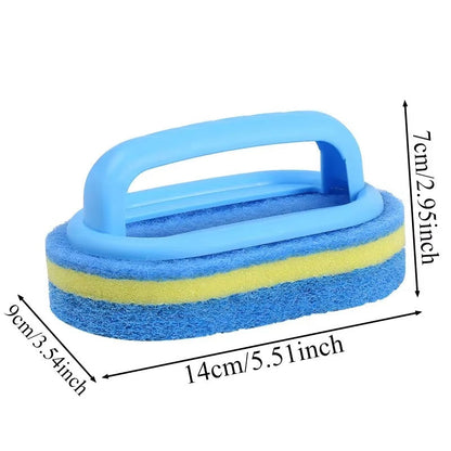 1/3PCS Household Cleaning Brush Magic Handle Sponge Easy Cleaning for Kitchen Bathroom Toilet Wall Window Cleaning Tools