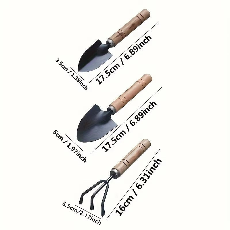3pcsset, Garden Tool Set Rake Tip Shovel