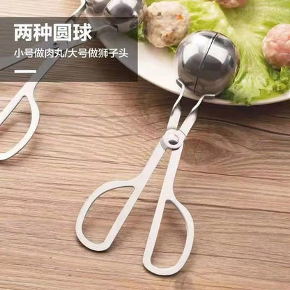 Stainless steel meatball holder, meatball maker, home kitchen tool, meatball squeezer, dumpling mold