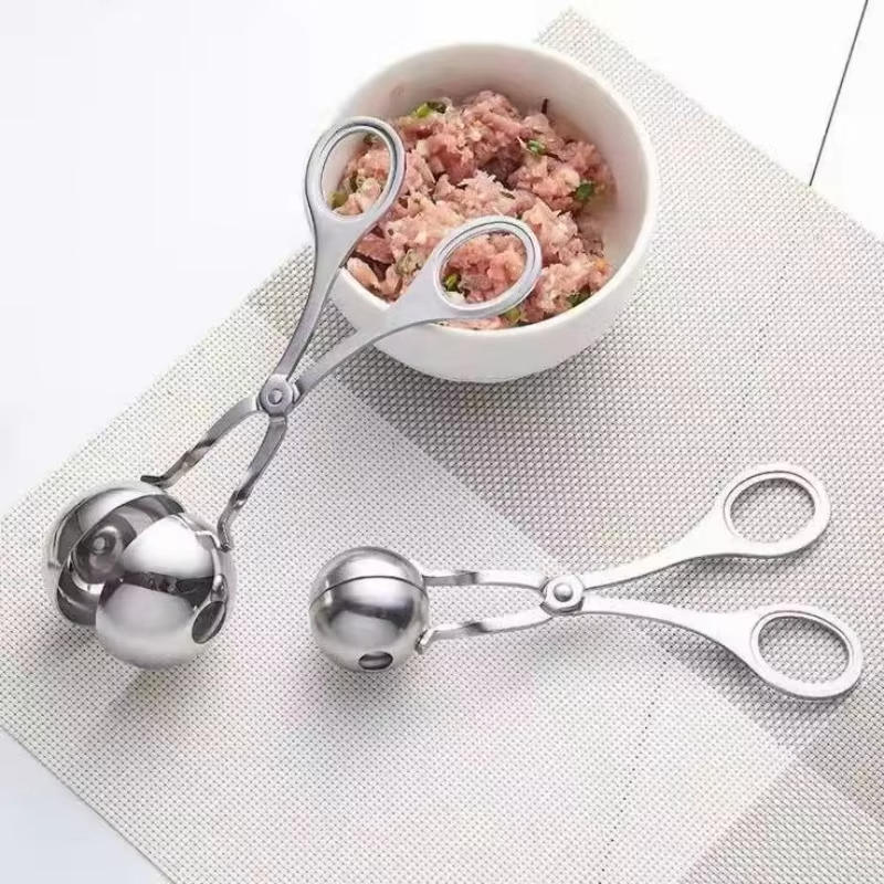 Stainless steel meatball holder, meatball maker, home kitchen tool, meatball squeezer, dumpling mold