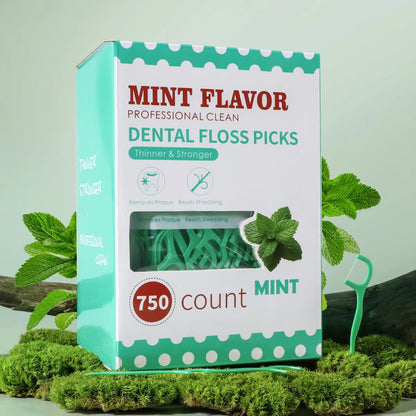 Mint dental floss stick - home portable disposable care dental floss stick - oral care - deep cleaning - interdental cleaning pr