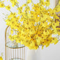 Yellow Simulation Flower Dancing Orchid Decoration Fake Flower