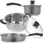 1 set 16cm 20cm Soup Pot Small Saucepan 24cm Frying Pan