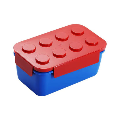 Creative Sealed Lunch Box Color Building Blocks Bento Box For Children's Student Portable Outdoor Picnic Fruit Salad Box