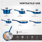 10 Pcs Pots and Pans Sets, Nonstick Cookware Set