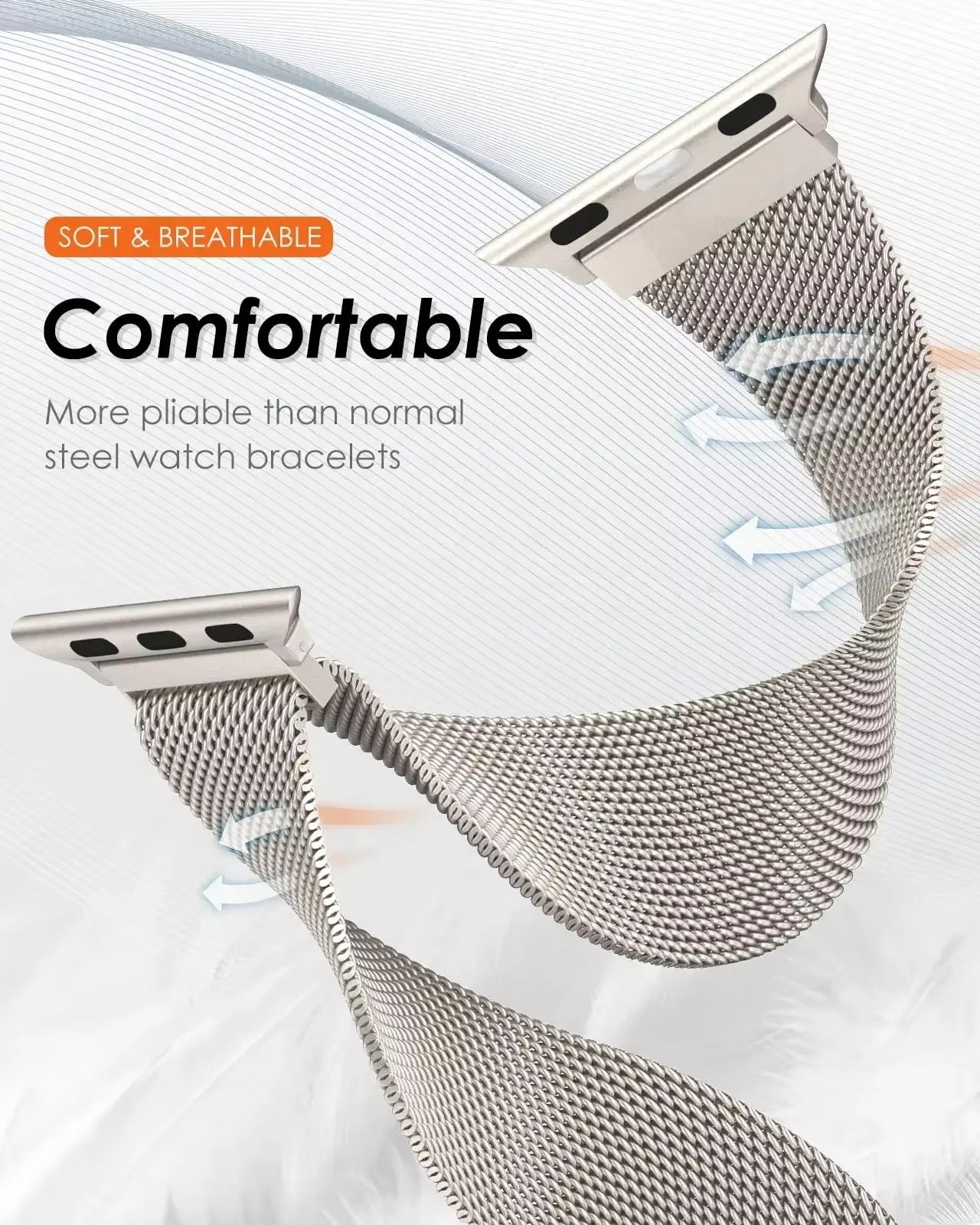 Milanese strap For Apple Watch bands 49mm 45mm 44mm 42mm 41mm 40mm 38mm Bracelet iwatch Series 9 3 4 6 5 SE 7 8 Ultra 1 2 Correa