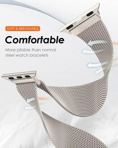 Milanese strap For Apple Watch bands 49mm 45mm 44mm 42mm 41mm 40mm 38mm Bracelet iwatch Series 9 3 4 6 5 SE 7 8 Ultra 1 2 Correa