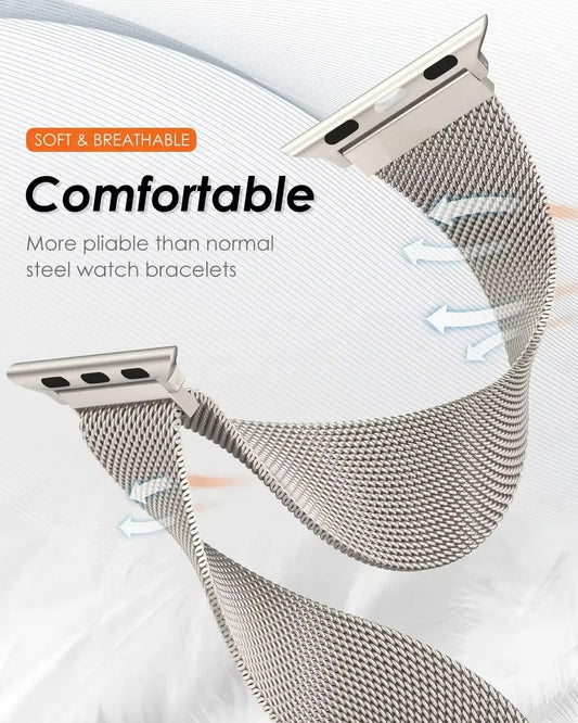 Milanese strap For Apple Watch bands 49mm 45mm 44mm 42mm 41mm 40mm 38mm Bracelet iwatch Series 9 3 4 6 5 SE 7 8 Ultra 1 2 Correa