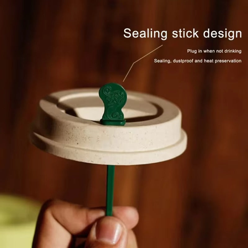 350| 450| 550ml Wheat Straw Coffee Cup Portable