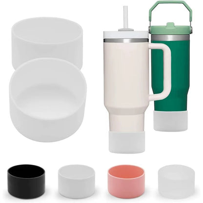 12PC 7.5cm Silicone Cup Boot Bottom Anti-slip Protective Sleeve Cover For Stanley 40oz Tumbler Thermos Cup 30oz Water Bottle