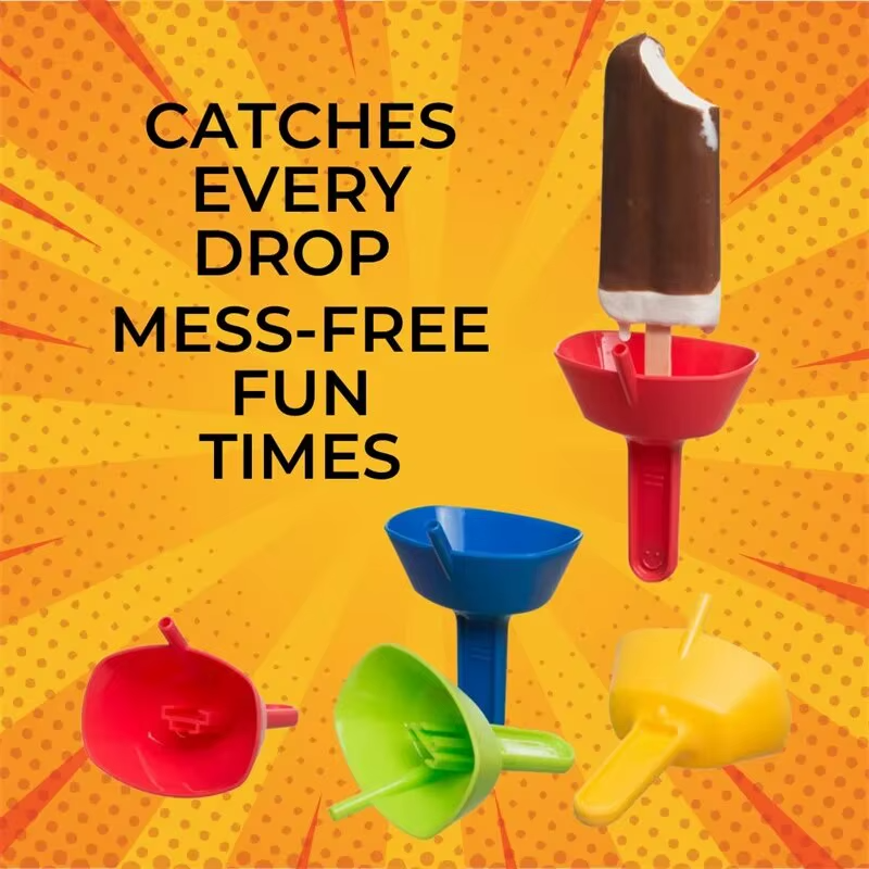 New Drip-Proof Popsicle Rack Drip Free Ice Holder No Mess Free Frozen Treats Rack Popsicle Holder with Straw For Kids Ice Cream