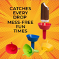 New Drip-Proof Popsicle Rack Drip Free Ice Holder No Mess Free Frozen Treats Rack Popsicle Holder with Straw For Kids Ice Cream