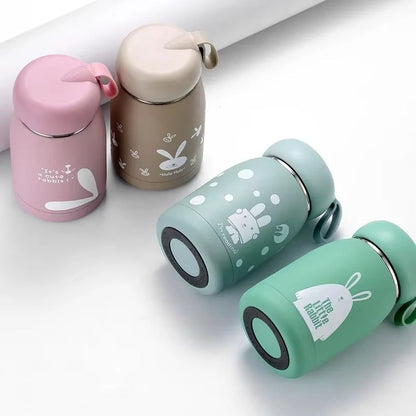 Cute Thermos Bottle Portable Thermal Mug Stainless Steel Insulation Cup