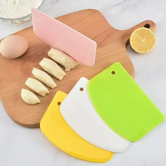 Dough Scraper Spatula Easy To Store Silicone Material Baked Bread Cake Cream Household Smooth Edge Spatula Baking Pastry Tools