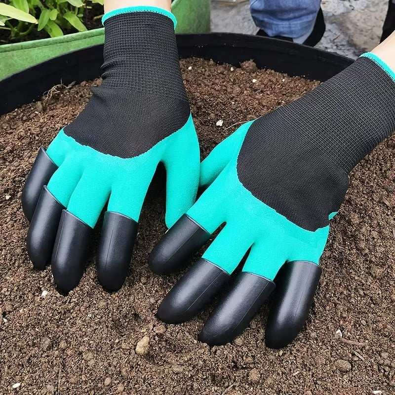 Garden gloves, stab resistant, waterproof, claw resistant, wear-resistant, ground scraping, grass pulling, soil digging, special