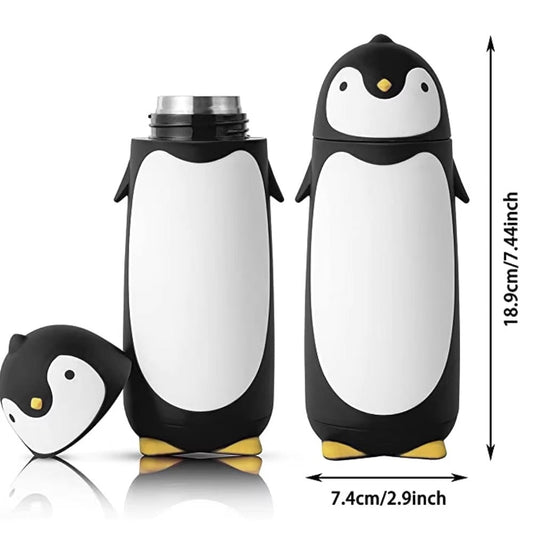 Penguin Stainless Steel Vacuum Thermos Travel Mug Tea Water Bottle