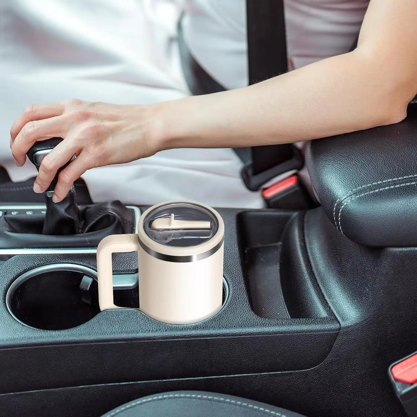 40oz Lid for Stanley Flip Straw Leak Proof Spill-proof Cup Cover Tumbler Lid Replacement for Stanley Cup Accessories Straw Cover