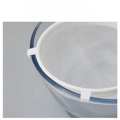 Ultra Fine Mesh Strainer With Handle Plastic Colander Food Juice Strainer Yogurt Mesh Sieve Mini Separation Net For Kitchen