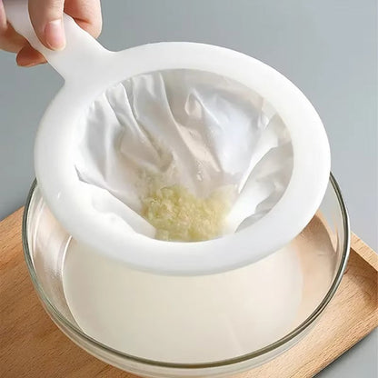 Soy Milk Wine Filter Bag Nut Milk Bag Tea Coffee Oil Yogurt Filter Net Mesh Kitchen Food Reusable Nylon Filter Bags Strainer