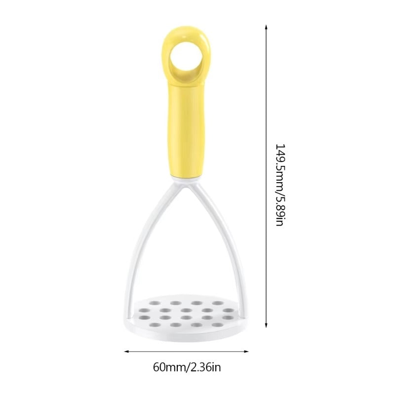 Potato Masher Peeler Potato Crusher Fruit Vegetable Tool Kitchen Gadget Plastic Material 5 Colors for Kitchen Cooking