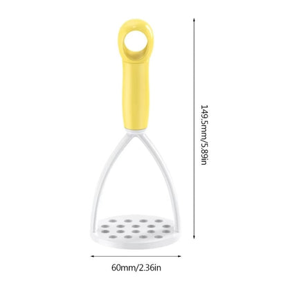 Potato Masher Peeler Potato Crusher Fruit Vegetable Tool Kitchen Gadget Plastic Material 5 Colors for Kitchen Cooking