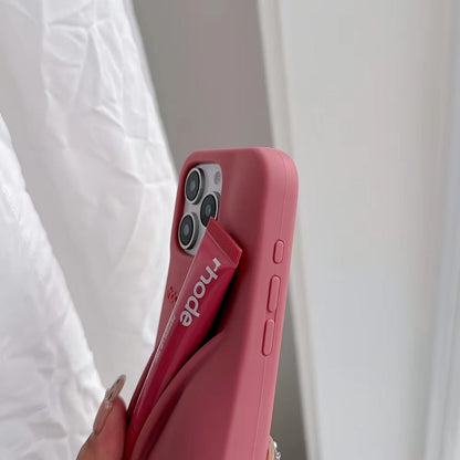 RHODE Soft Silicone Case For iPhone 16 15 14 Plus 13 12 11 Pro Max 17 Lipstick Portable Lip Gloss Holder INS Hot Cover With Box