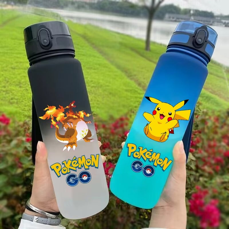 650ML Pokemon Pikachu Charizard Sports Water Bottle