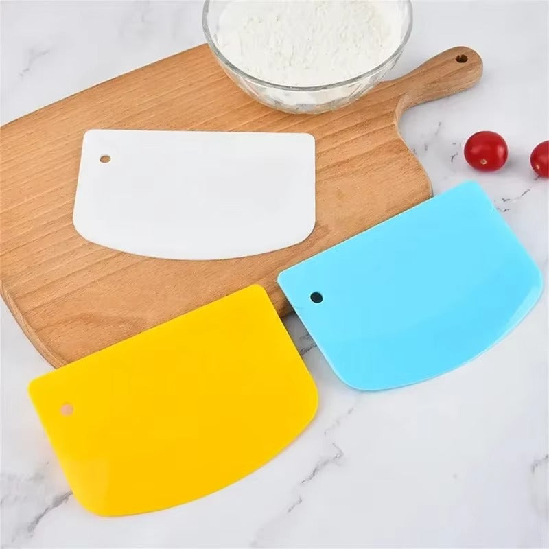 Dough Scraper Spatula Easy To Store Silicone Material Baked Bread Cake Cream Household Smooth Edge Spatula Baking Pastry Tools
