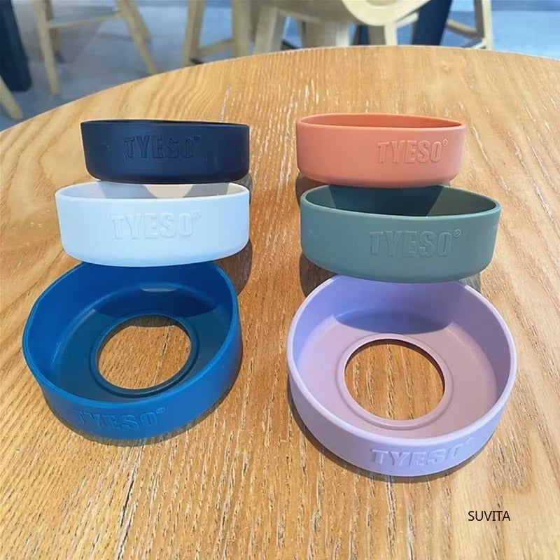 TYESO Universal Bottle Cover Anti Slip Durable Protective Silicone Cup Cover 71-77mm Diameter Bottom Sleeve Bottle Accessories