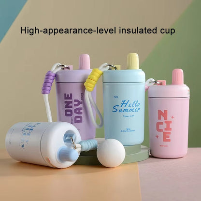Cute Steel Thermal Insulation Water Cup Multi-color