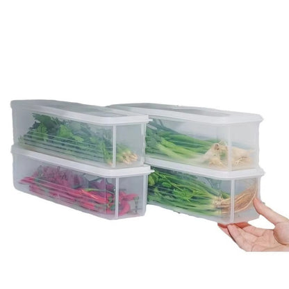 HealthyFoodStorageContainers Plastic Food Containers with Removable Lids Stackable Portable Trays for Fruits Vegetables and Meat