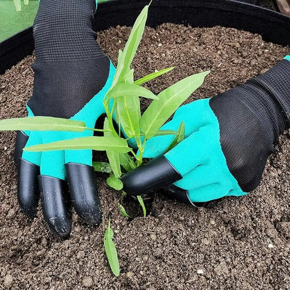 Garden gloves, stab resistant, waterproof, claw resistant, wear-resistant, ground scraping, grass pulling, soil digging, special