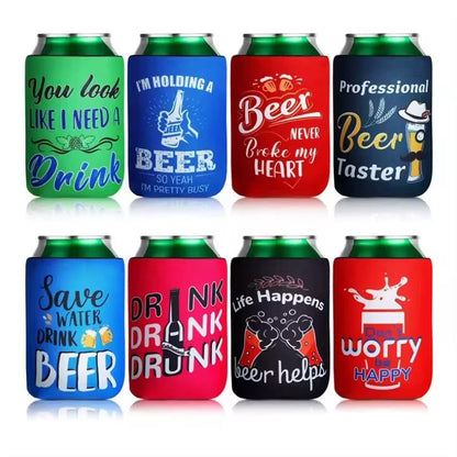 Custom logo Beer Coozies Customized 5mm Bottle sleeves Neoprene Australia Style Can Cooler Sleeve Stubby Holders