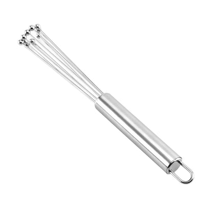 Stainless Steel Ball Whisk Set Manual Mixer Kitchen Whisk Wire Egg Whisk for Cooking Blending Whisking Beating Stirring