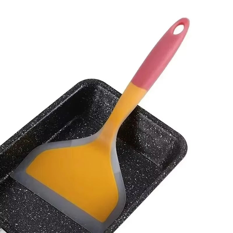 Random Color Pancake Spatula Silicone High Temperature Resistant Beef Meat Egg Kitchen Scraper Wide Pizza Cooking Tools Shovel