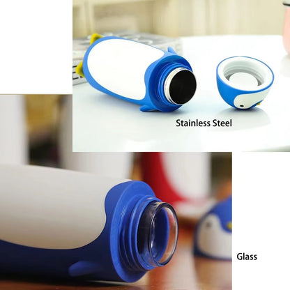 Penguin Stainless Steel Vacuum Thermos Travel Mug Tea Water Bottle