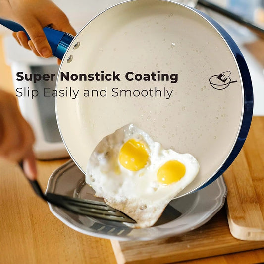 10 Pcs Pots and Pans Sets, Nonstick Cookware Set