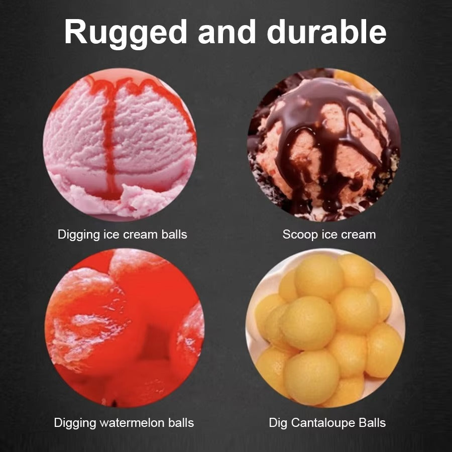 Stainless Steel Dual-purpose Ice Cream Scoop Ice Cream Scooper Multifunctional Fruit Scoop Kitchen Supplies