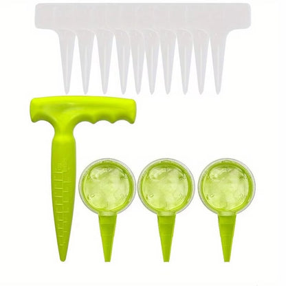 Seed Planter Tool with Dibber and Seed Dispenser Precise Planting for Small Seeds Manual Garden Seeder for Home Gardening and Gr