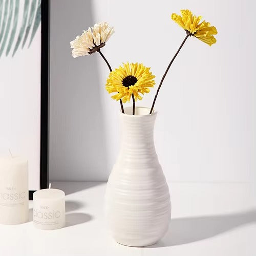 Nordic Plastic Vase Simple Small Fresh Flower Pot Storage Bottle For Flowers Living Room Modern Home Decorations Ornaments