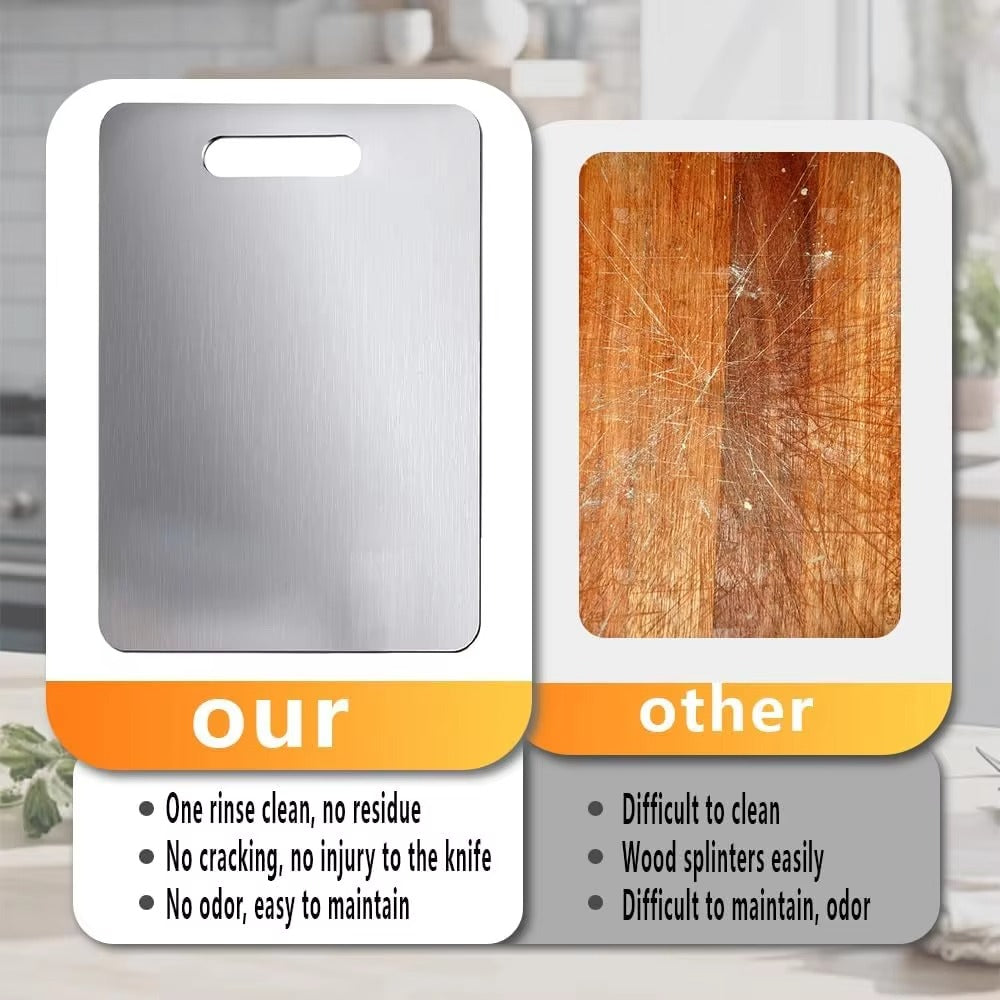 Titanium Coated Stainless Steel Cutting Board 316 Food Grade
