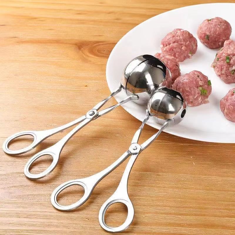 Stainless steel meatball holder, meatball maker, home kitchen tool, meatball squeezer, dumpling mold