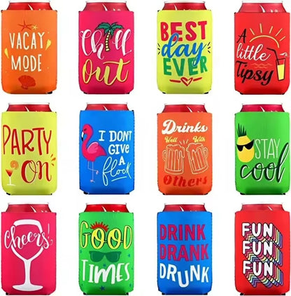 Custom logo Beer Coozies Customized 5mm Bottle sleeves Neoprene Australia Style Can Cooler Sleeve Stubby Holders